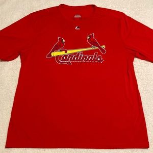 Majestic MLB St. Louis Cardinals Yadier Molina 4 polyester red shirt Size 2XL